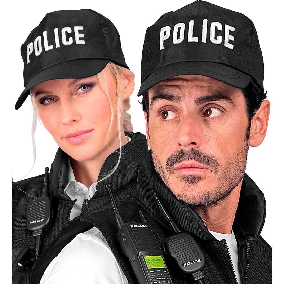 Cappello Poliziotto Nero Con Visiera Regolabile |Widmann