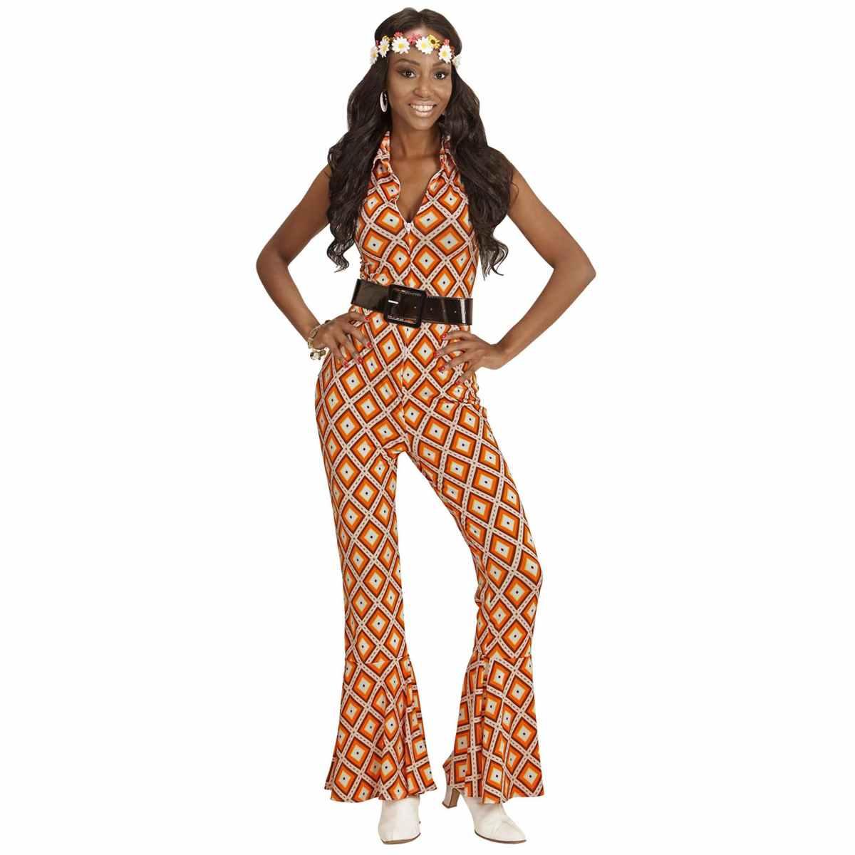 Costume Tuta Disco Anni '70 Rombi |Widmann