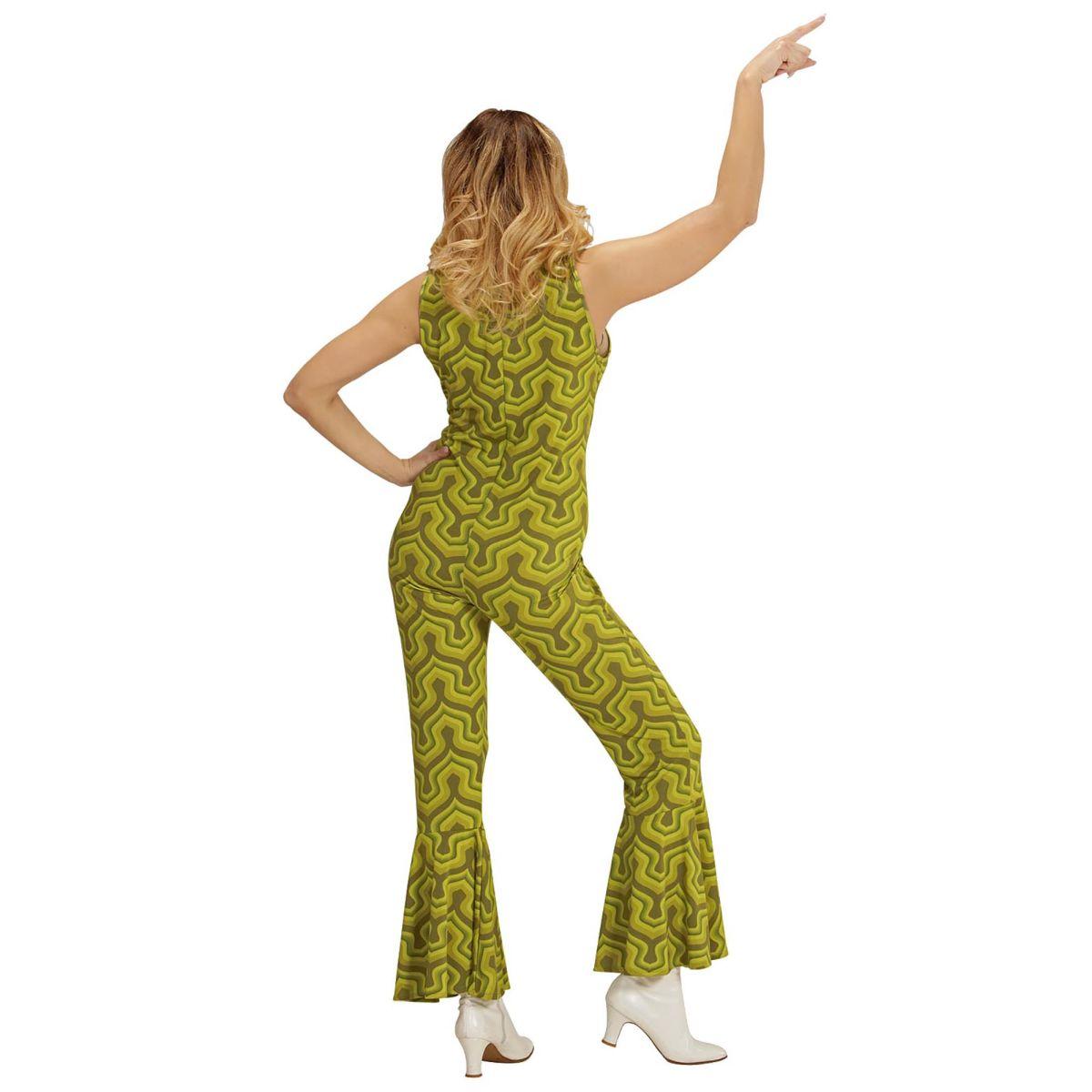 Costume Tuta Disco Anni '70 Verde |Widmann