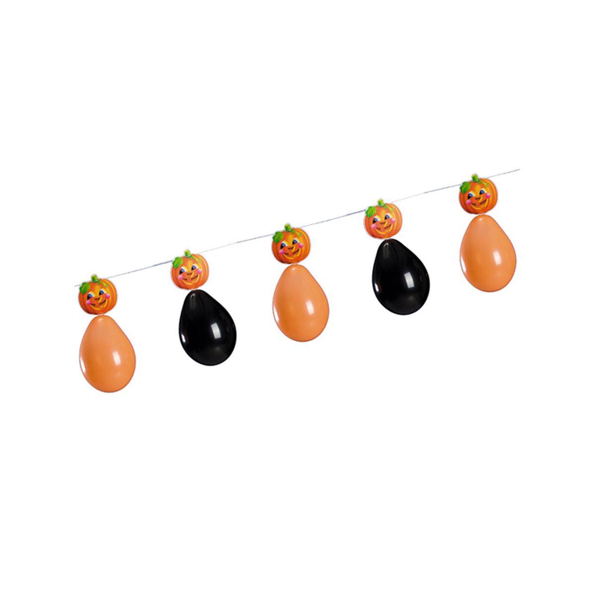 Festone Halloween Con Zucche E Palloncini Mt.3 |Carnival Toys