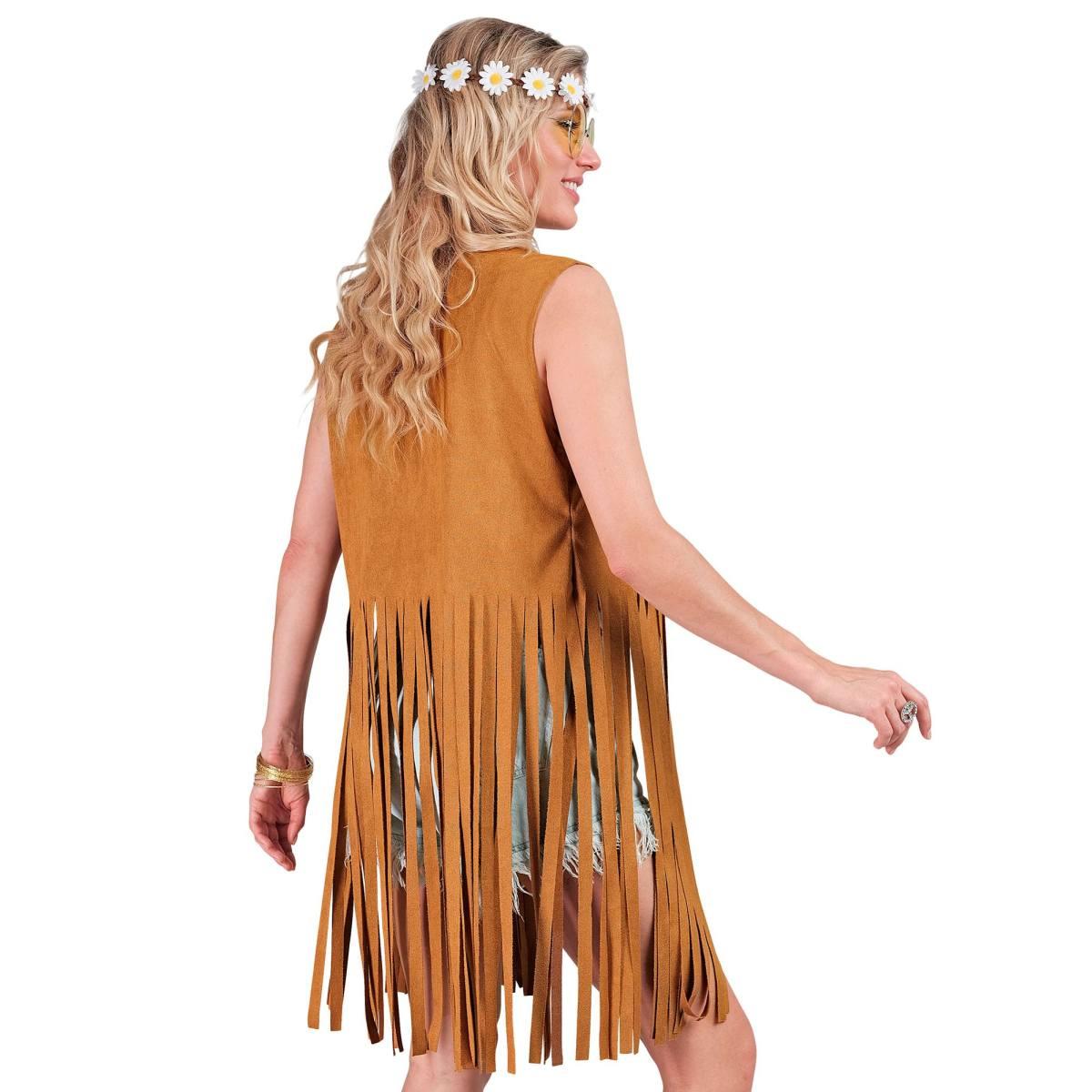 Costume Gilet Marrone con Frange |Widmann