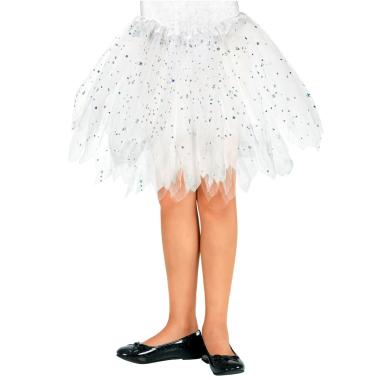 Gonna cm.30 Bianca Tulle con Brillantini |Widmann