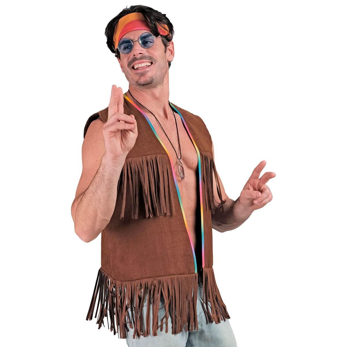 Costume Gilet Marrone con Frange |Widmann