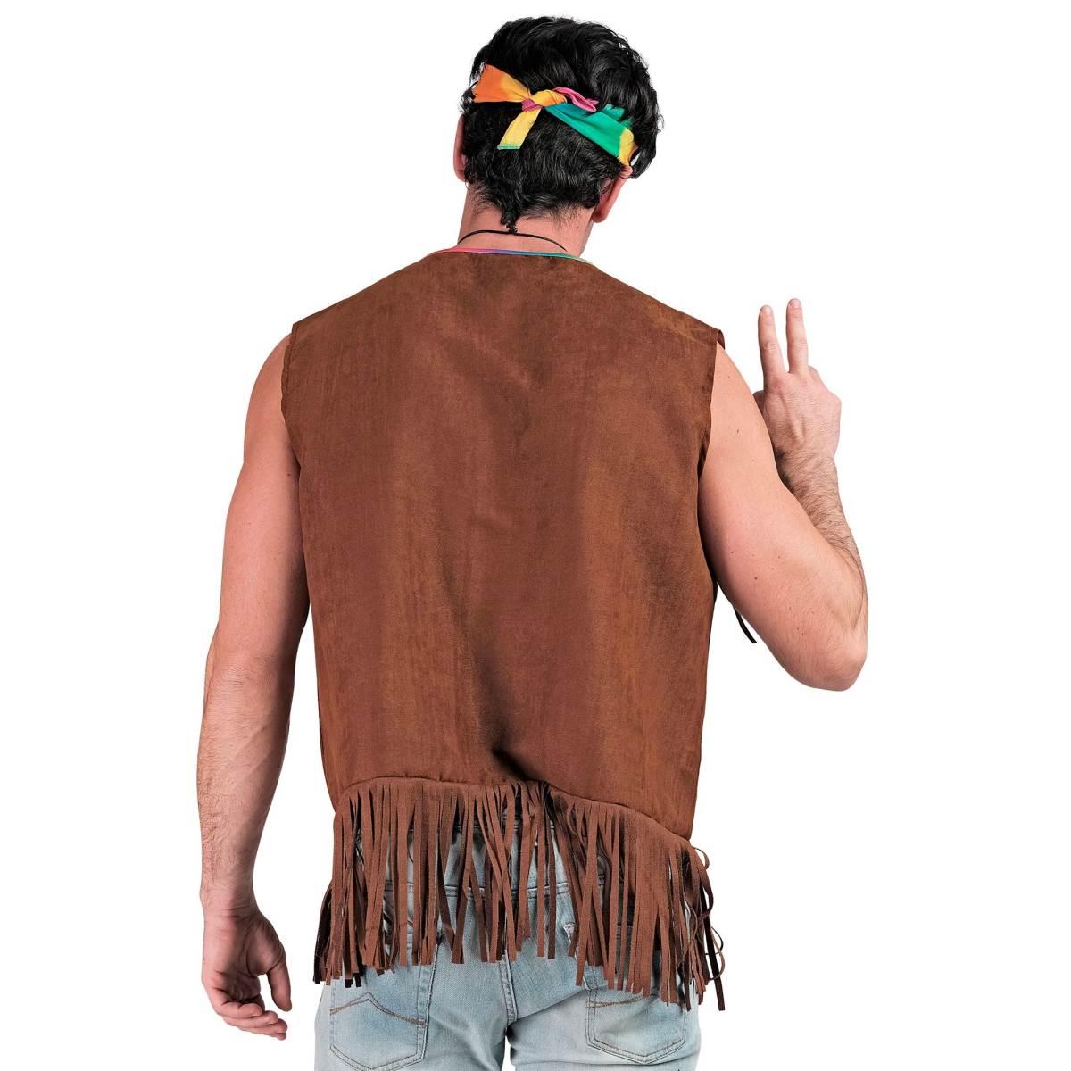 Costume Gilet Marrone con Frange |Widmann
