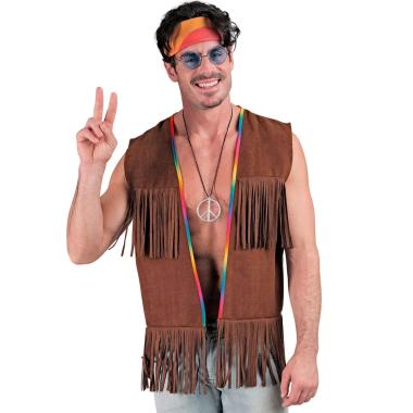 Costume Gilet Marrone con Frange |Widmann