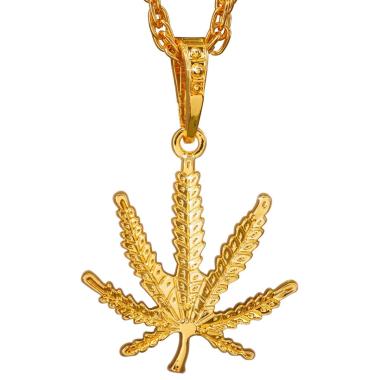 Collana Oro Con Foglia Ganja |Widmann
