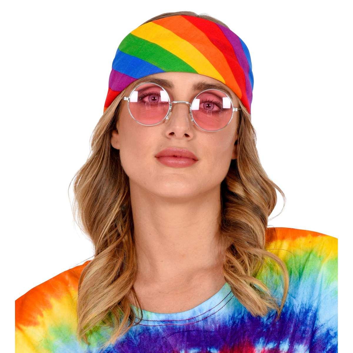 Bandana Tessuto Arcobaleno Multicolor cm.55x55 |Widmann