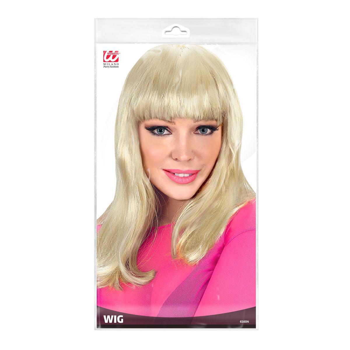 Parrucca Bionda Patsy Liscia Con Frangia |Widmann