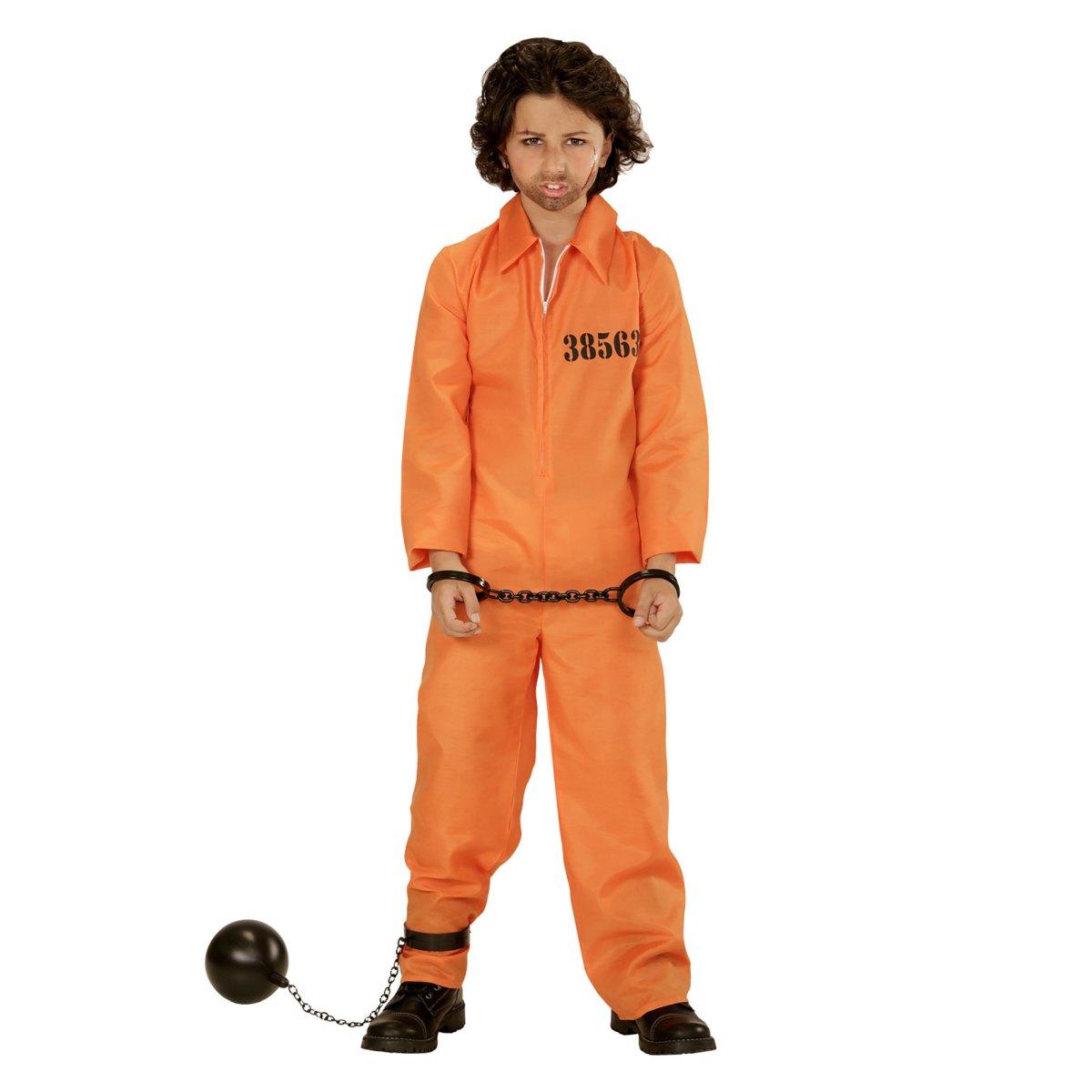 Costume Carcerato Tuta Arancione |Widmann