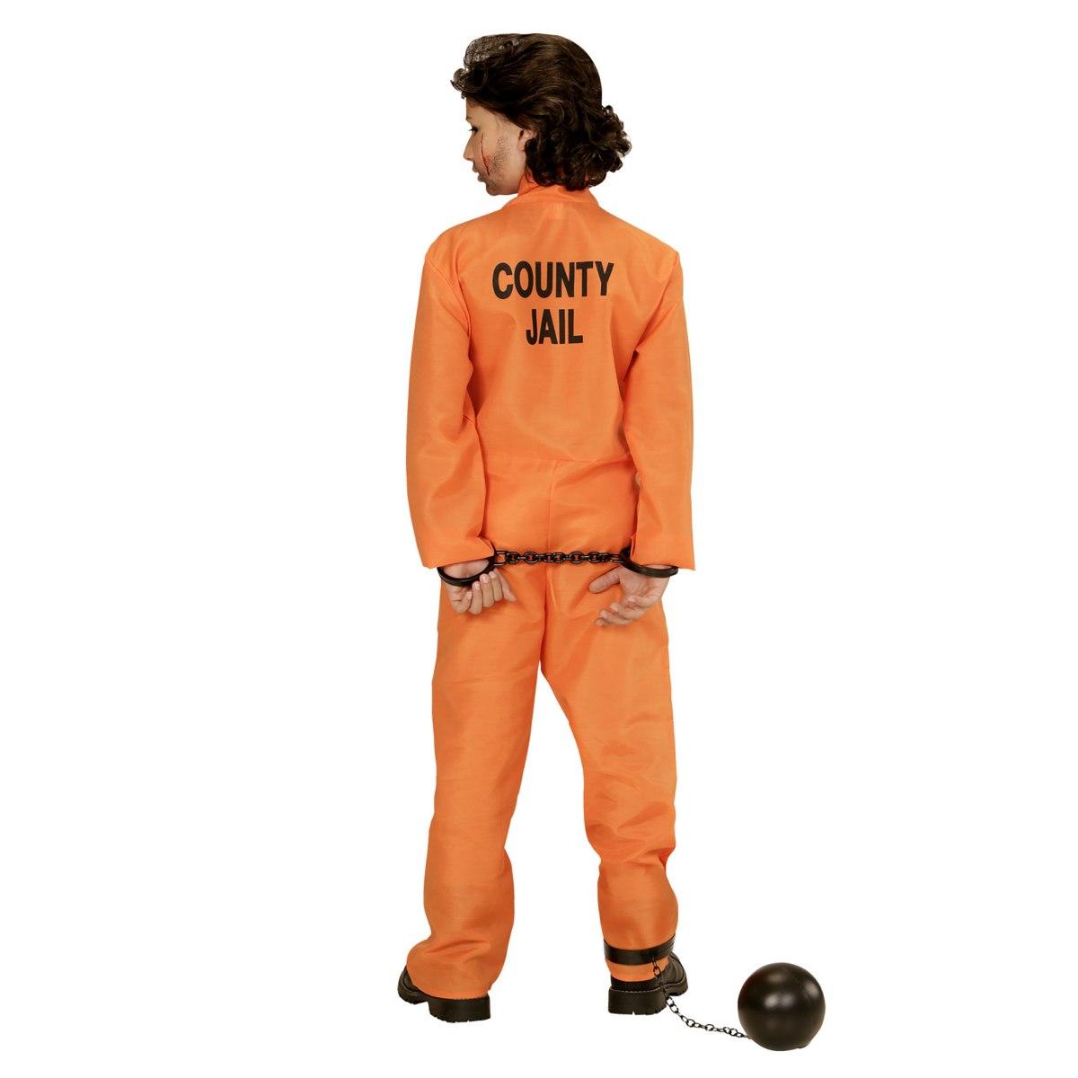 Costume Carcerato Tuta Arancione |Widmann