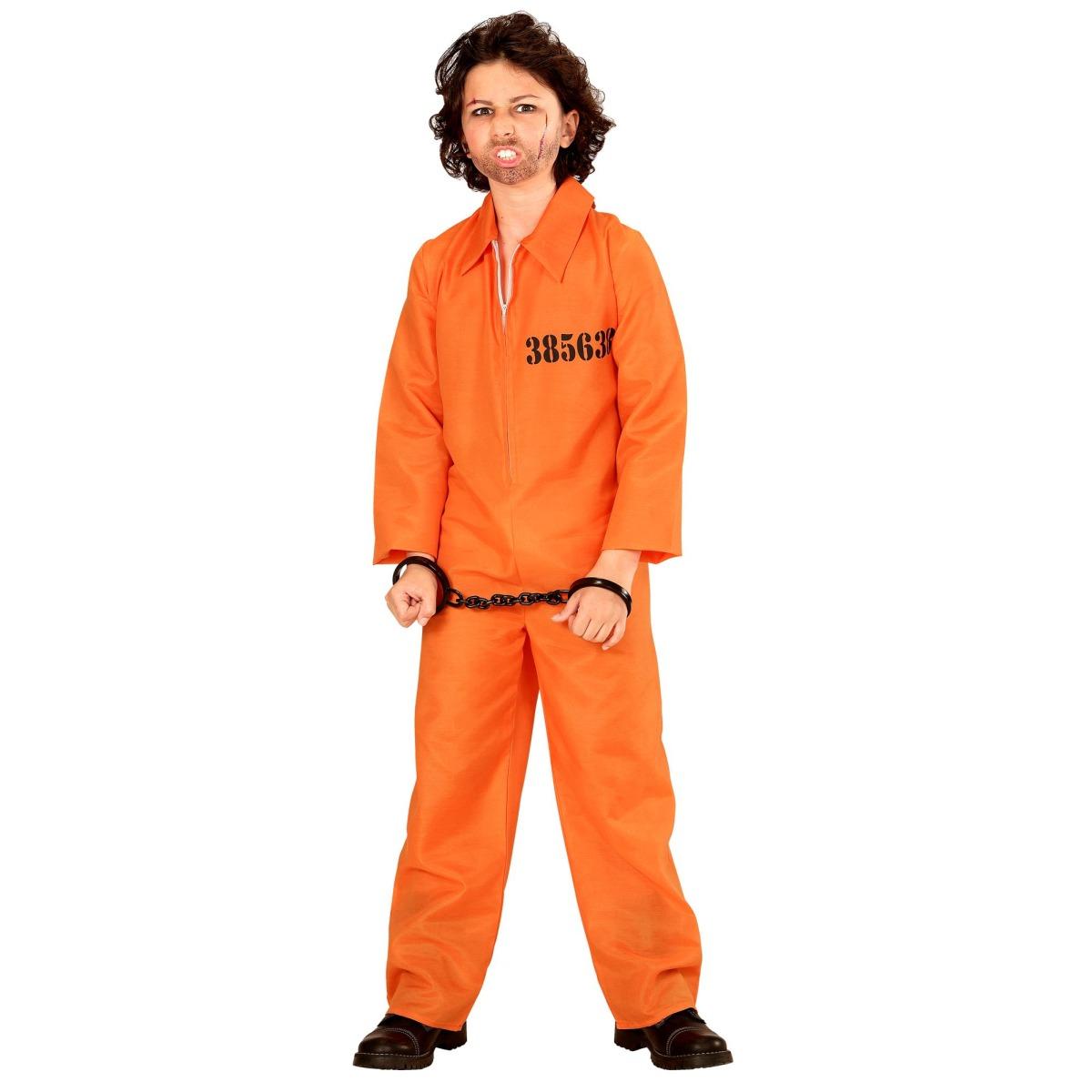 Costume Carcerato Tuta Arancione |Widmann