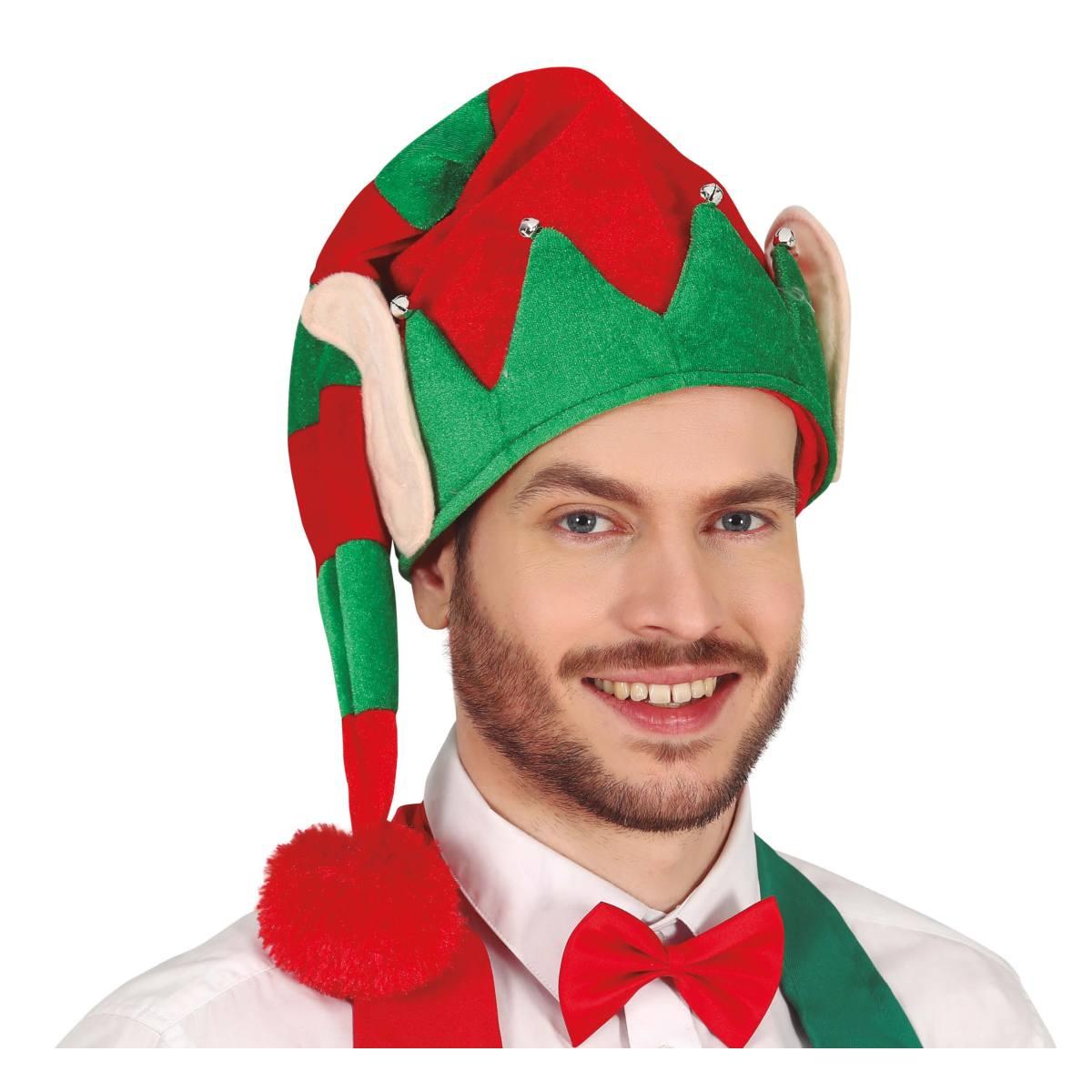 Cappello Elfo Righe Con Orecchie |Guirca