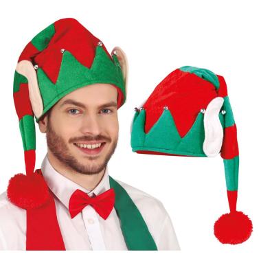 Cappello Elfo Righe Con Orecchie |Guirca