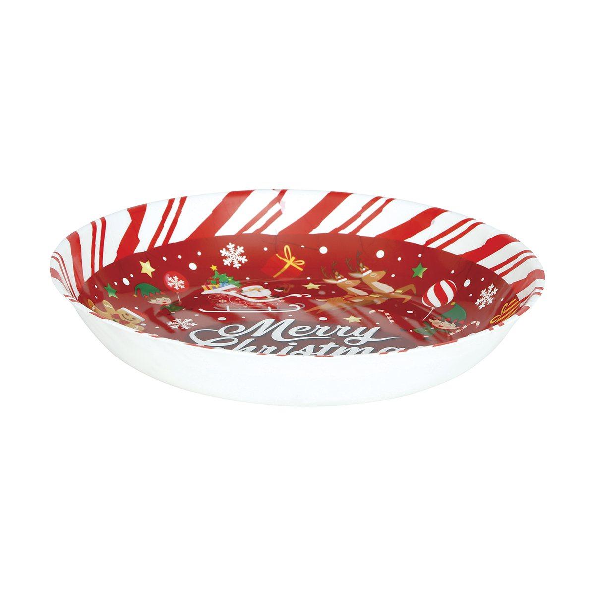 Ciotola Natale PVC cm.Ø32 Con Scritta | Guirca