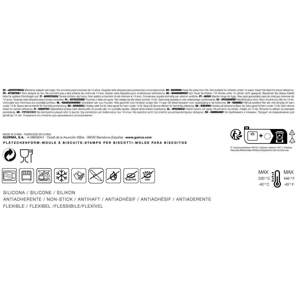 Stampo Silicone Natale Biscotti Set pz.6 | Guirca