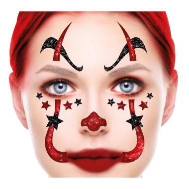Trucco Decorazioni Adesive Viso Clown |Guirca