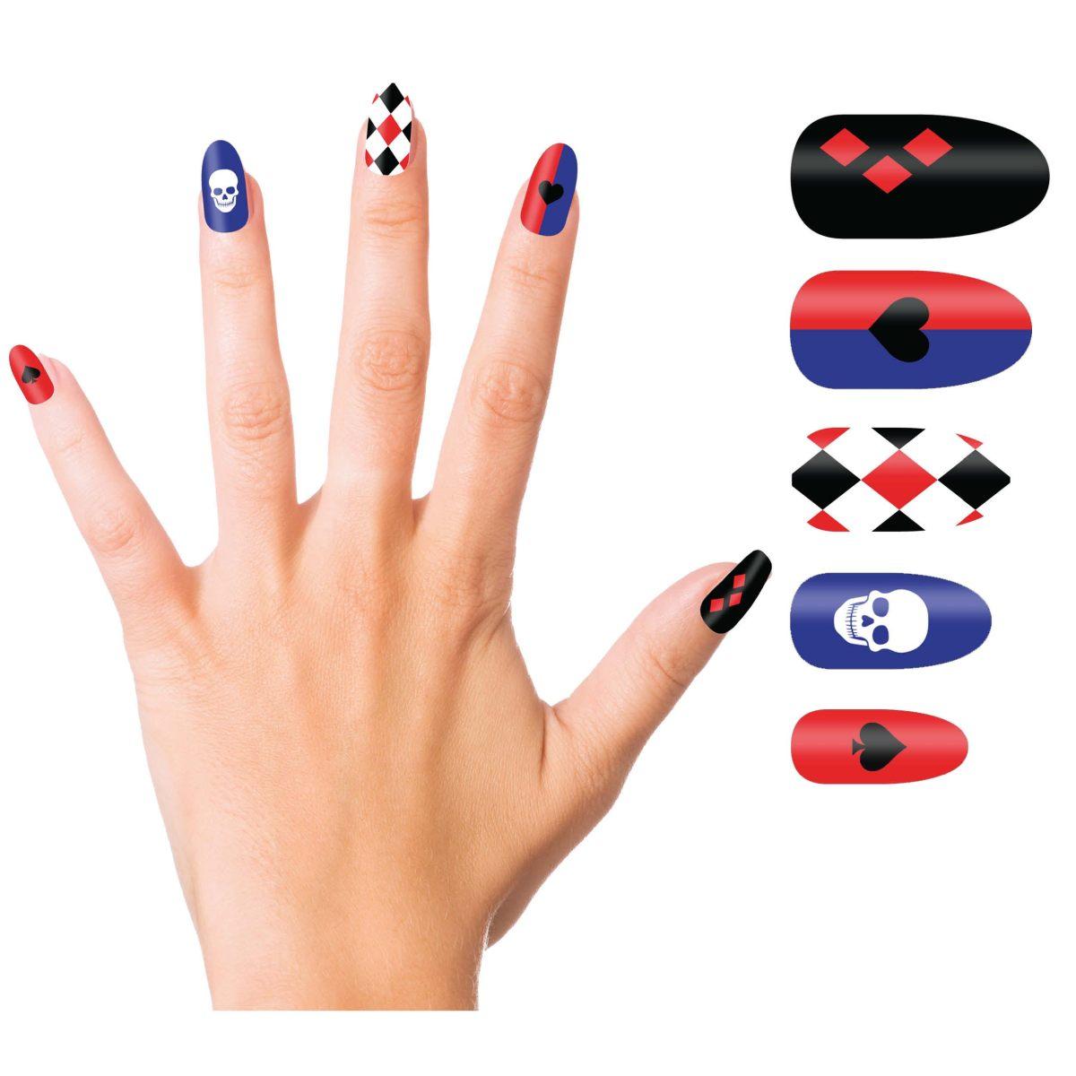 Unghie Harley Quinn Con Colla Set 12 pz. |Guirca