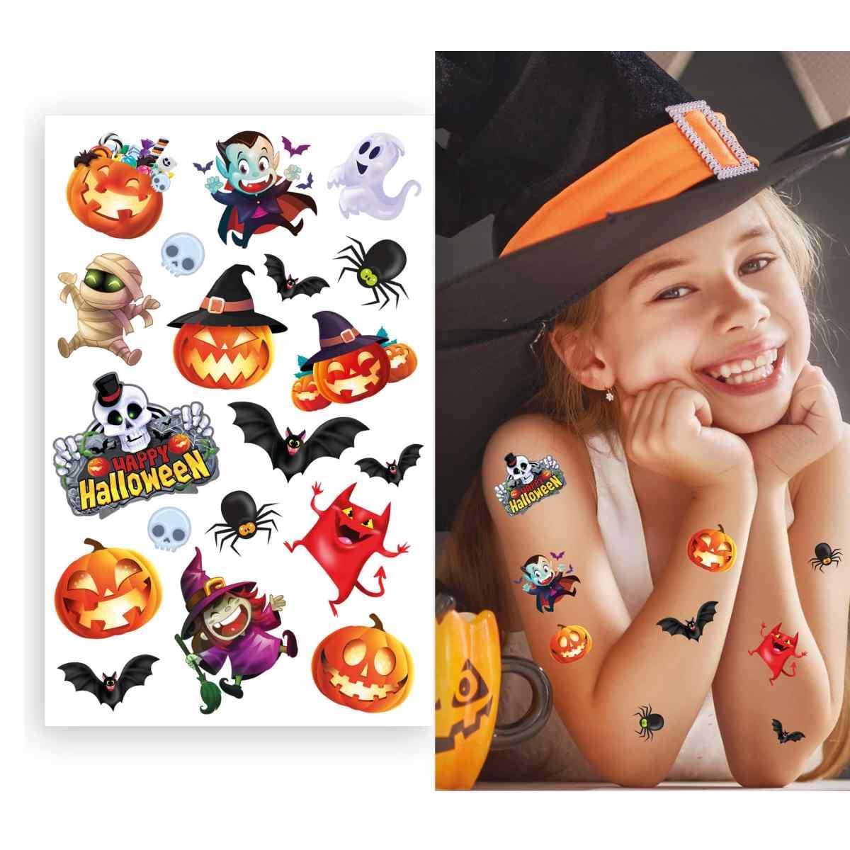 Tatuaggi Corpo Halloween Rimovibili Assortiti |Guirca