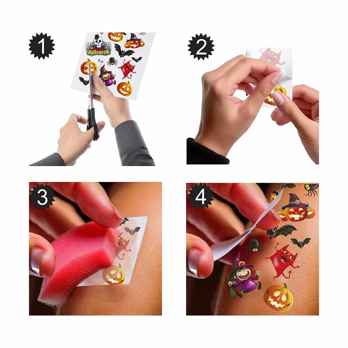 Tatuaggi Corpo Halloween Rimovibili Assortiti |Guirca