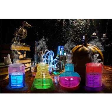 Bicchiere Set Halloween Pvc Da Laboratorio Set pz.4 |Guirca