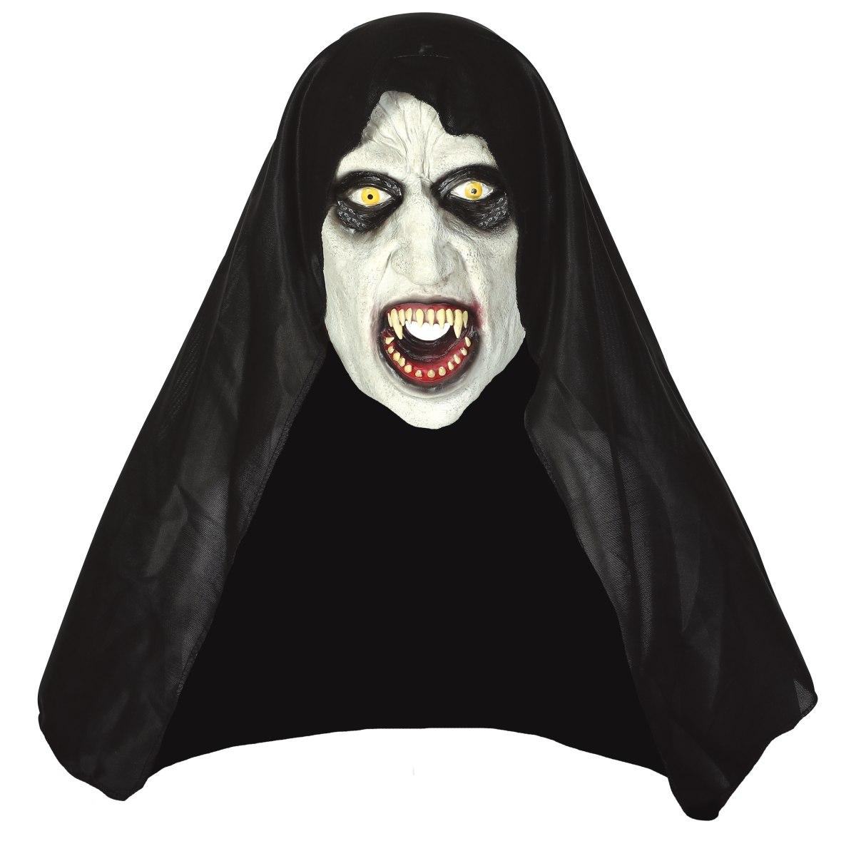 Maschera Viso Horror Lattice Suora Con Cappuccio |Guirca