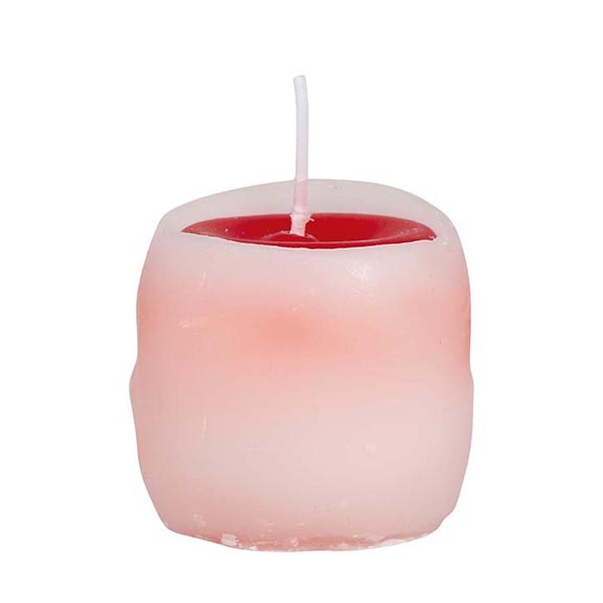 Candela Halloween Teschio Con Occhi Sanguinanti cm.6 |Guirca