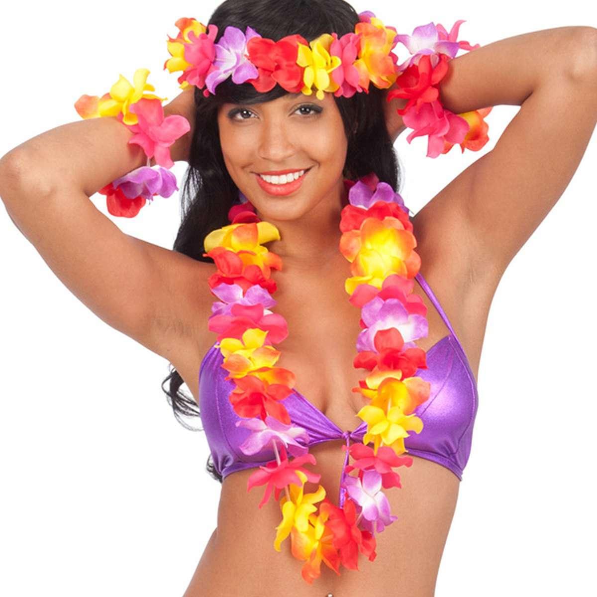 Collana Hawaii In Tessuto |Carnival Toys