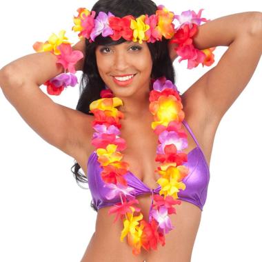 Collana Hawaii In Tessuto |Carnival Toys
