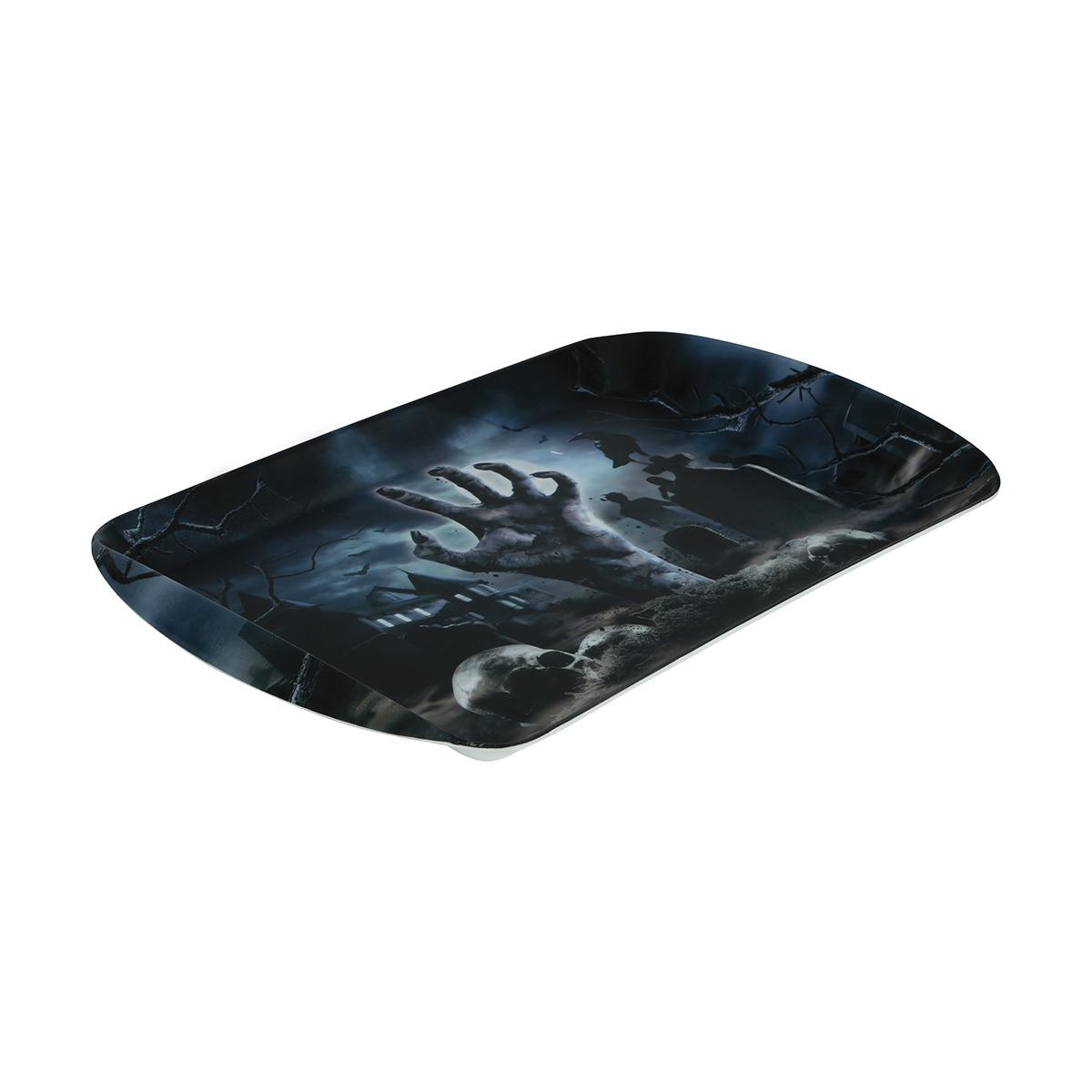 Vassoio Halloween Pvc Cimitero cm.39x24 |Guirca