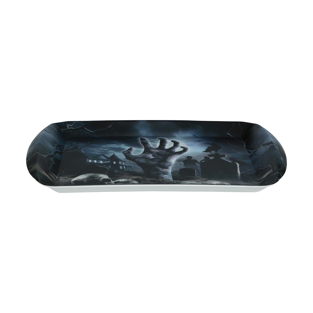 Vassoio Halloween Pvc Cimitero cm.39x24 |Guirca