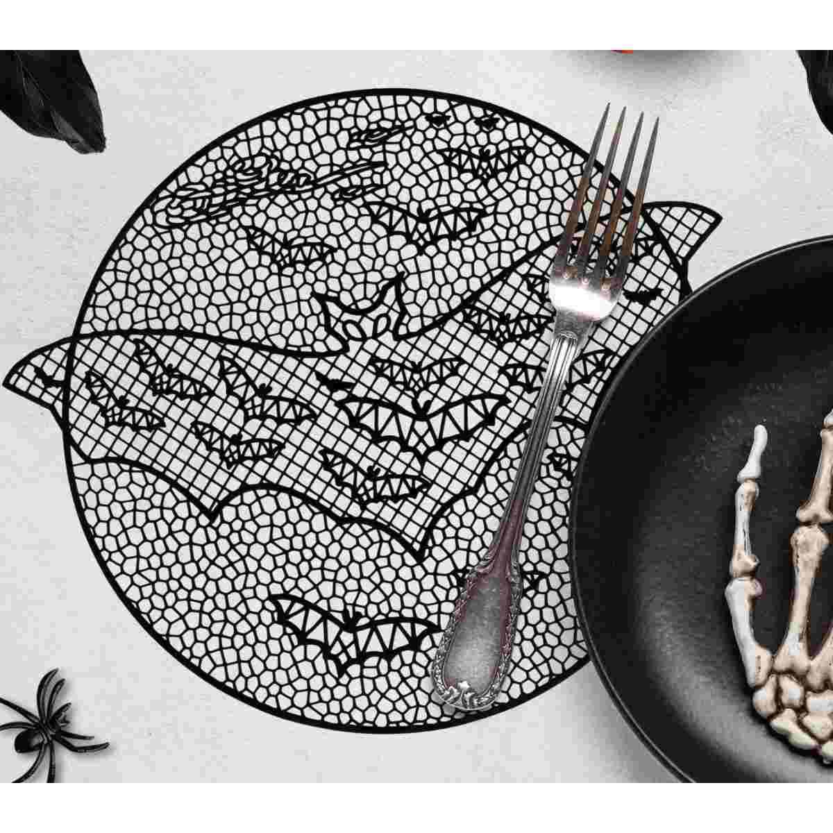 Tovaglietta Sottopiatto Pvc Halloween Con Pipistrello cm.Ø38 |Guirca