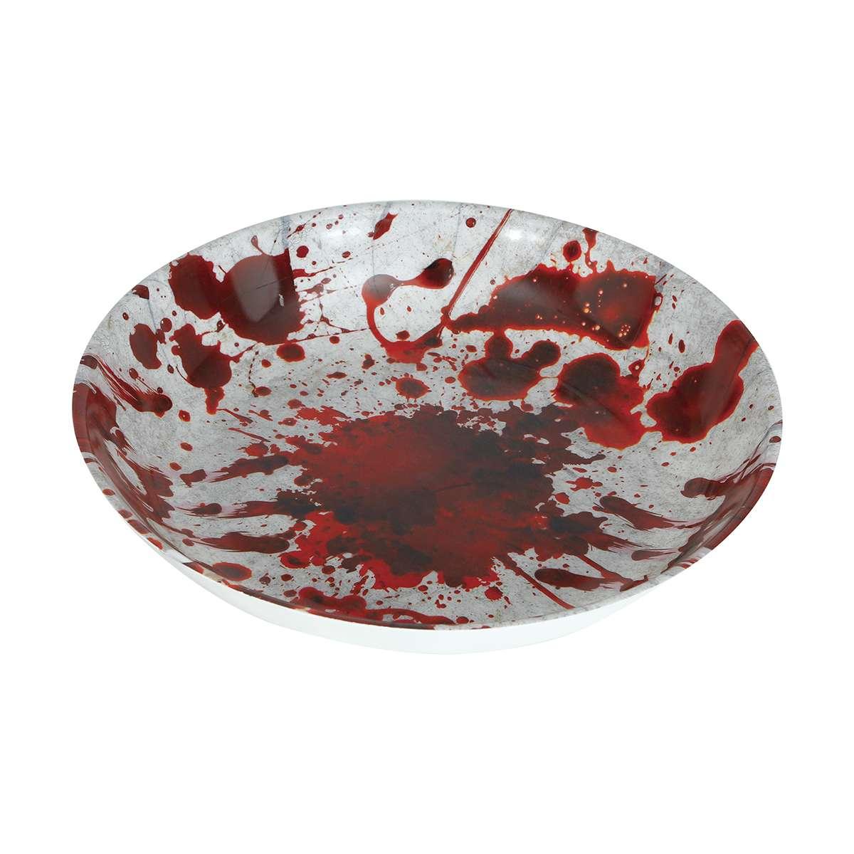 Ciotola Halloween Pvc Con Impronte Insanguinate cm.Ø32 |Guirca