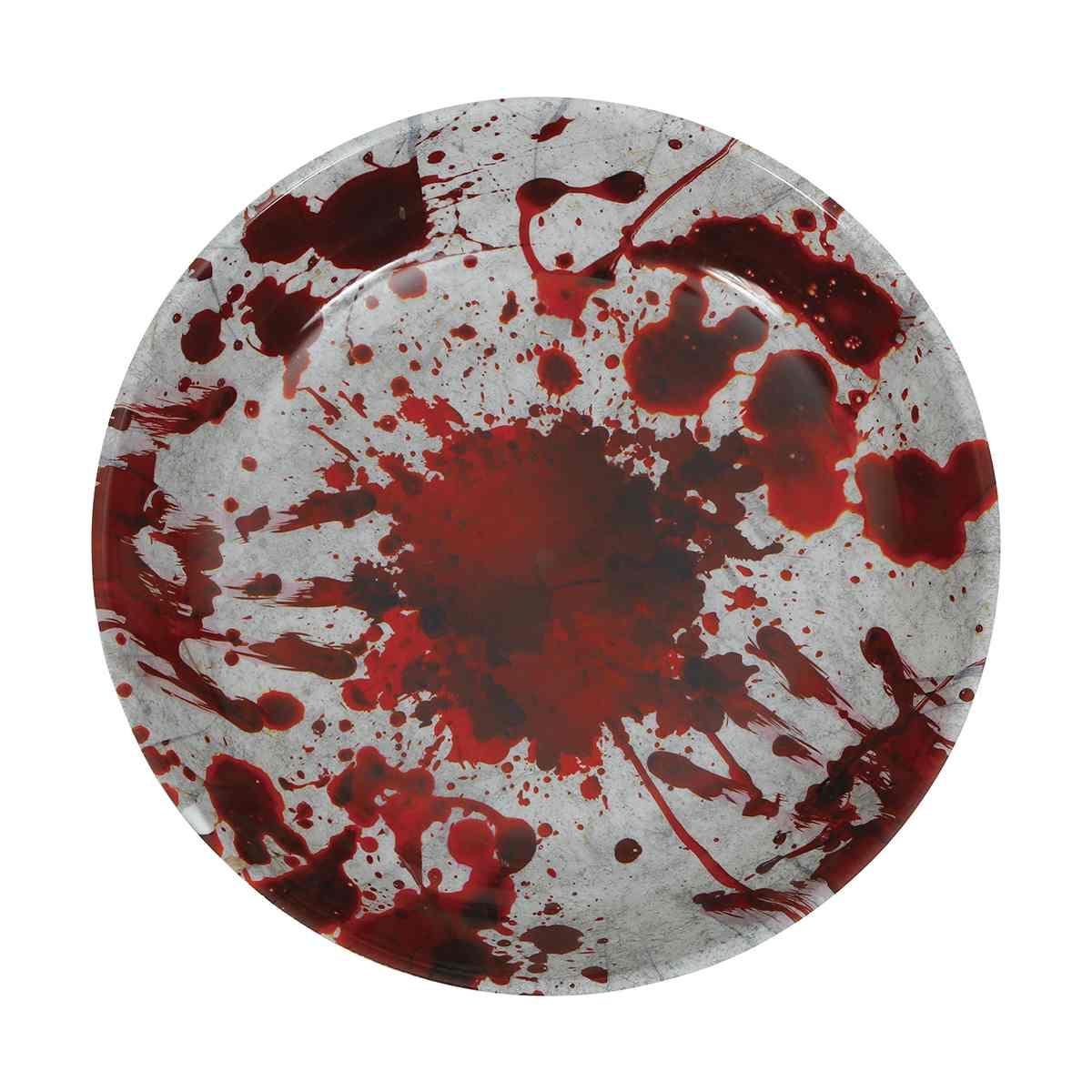 Ciotola Halloween Pvc Con Impronte Insanguinate cm.Ø32 |Guirca