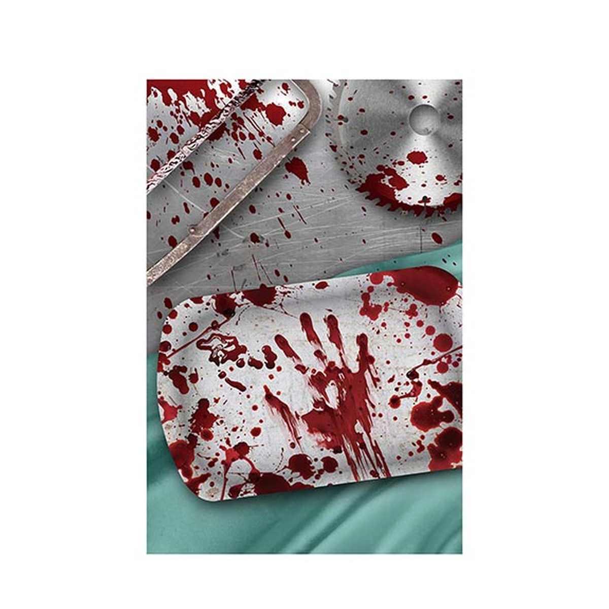 Vassoio Halloween Pvc Impronte Insanguinate cm.39x24 |Guirca