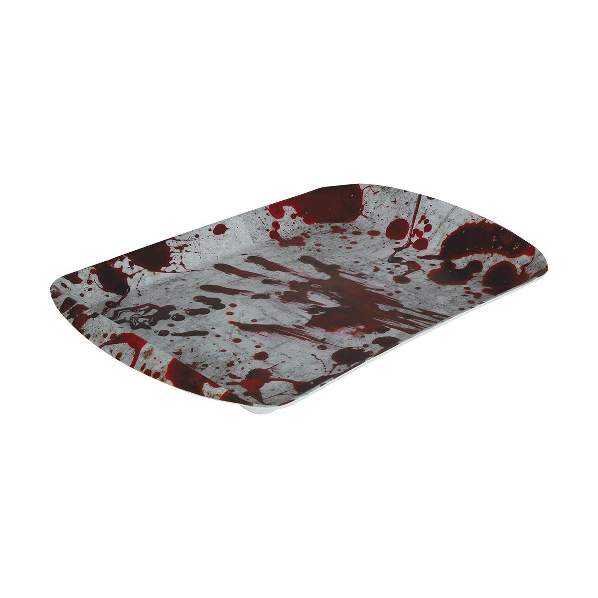 Vassoio Halloween Pvc Impronte Insanguinate cm.39x24 |Guirca