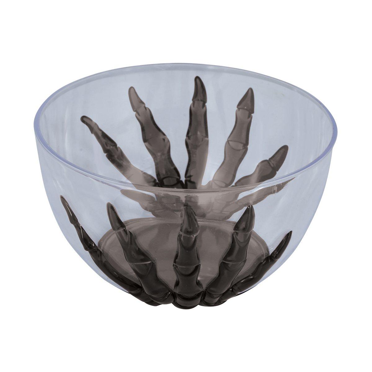 Ciotola Halloween Pvc Con Mano Scheletro cm.Ø13 |Guirca