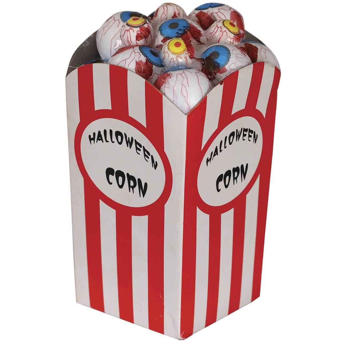 Decorazione Scatola Pop Corn Con Occhi Insanguinati 9x8x16 |Guirca