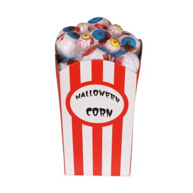 Decorazione Scatola Pop Corn Con Occhi Insanguinati 9x8x16 |Guirca