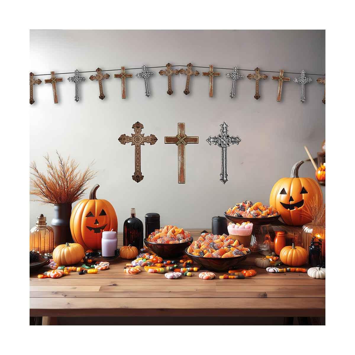 Festone Halloween Con Croci cm.270 |Guirca