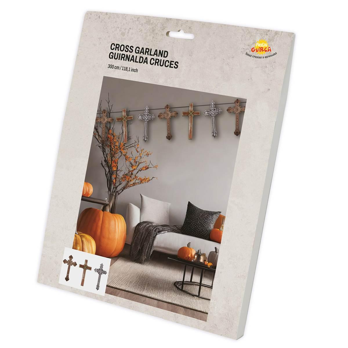 Festone Halloween Con Croci cm.270 |Guirca