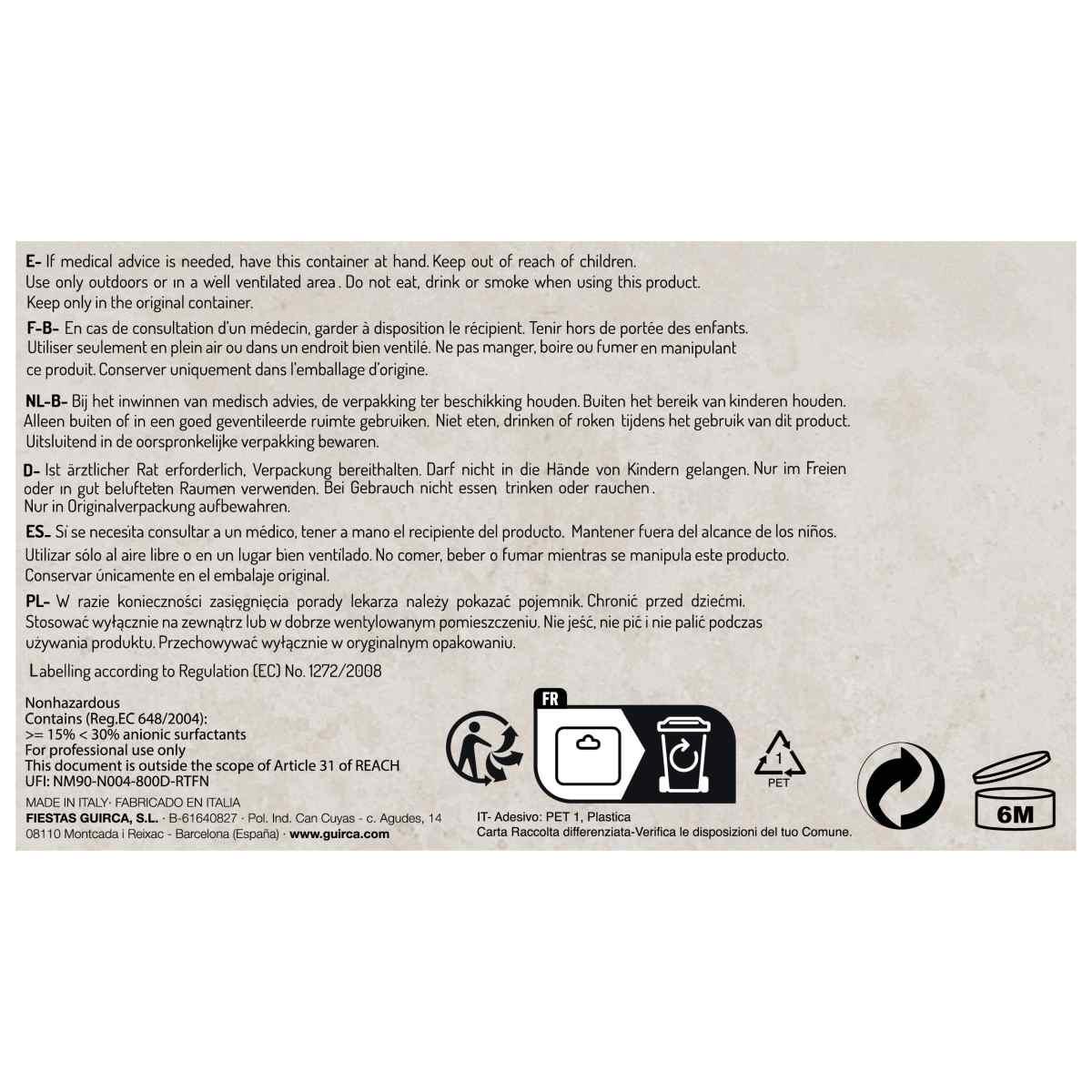 Liquido Per Macchina Fumo Lt.5 |Guirca