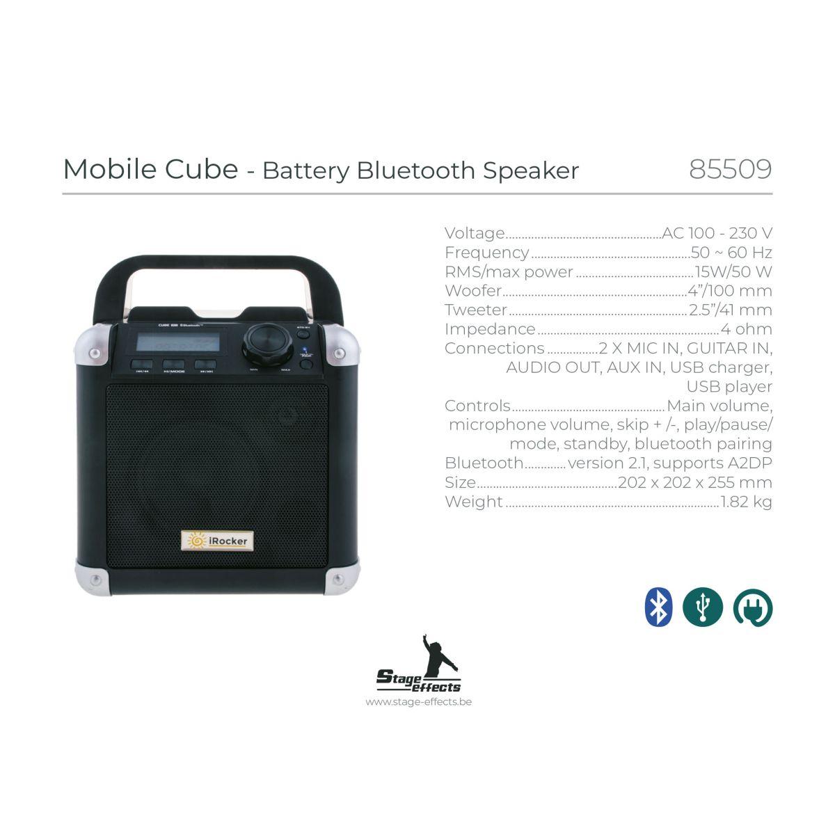Altoparlante Cubo 15W Bluetooth Da 4 Pollici |Espa