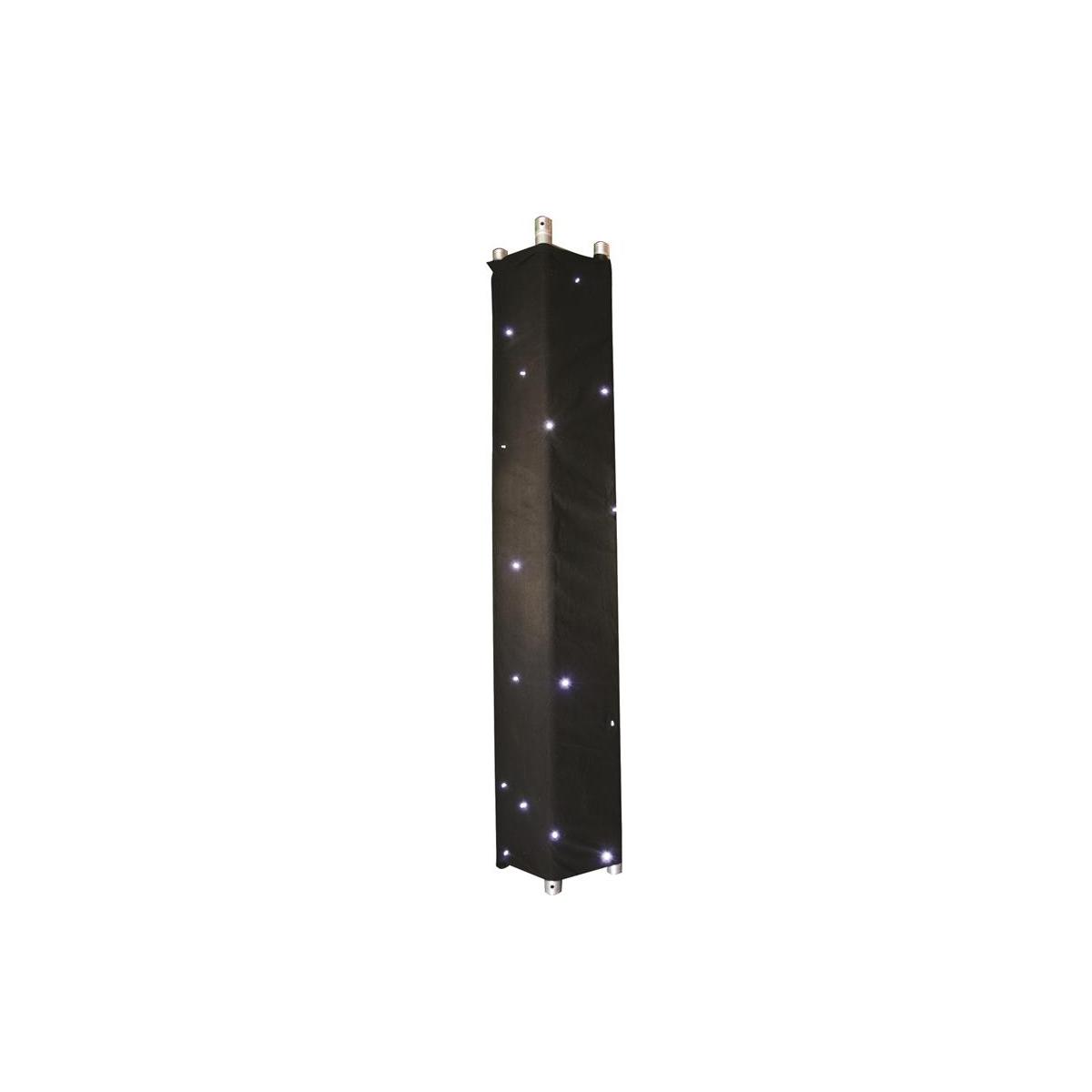 Telo Nero Per Traliccio Alluminio cm.30x30 Con 40 Led Rgb cm.120x200 |Espa