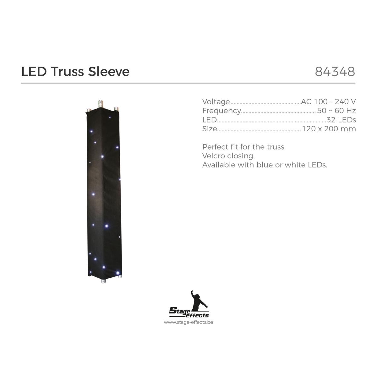 Telo Nero Per Traliccio Alluminio cm.30x30 Con 40 Led Rgb cm.120x200 |Espa