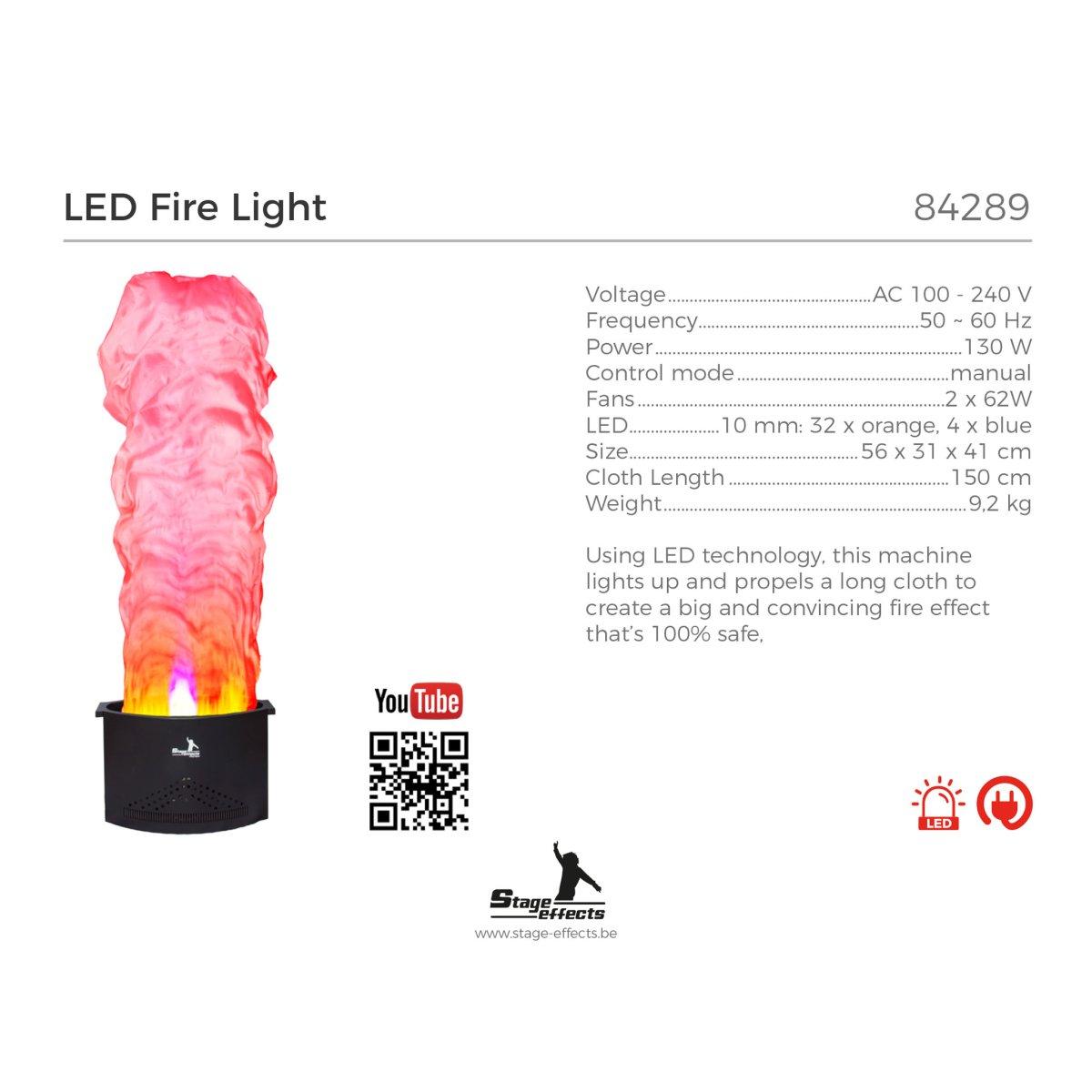 Lampada Scenografica Led Effetto Fiamma Fuoco cm.H150 |Espa