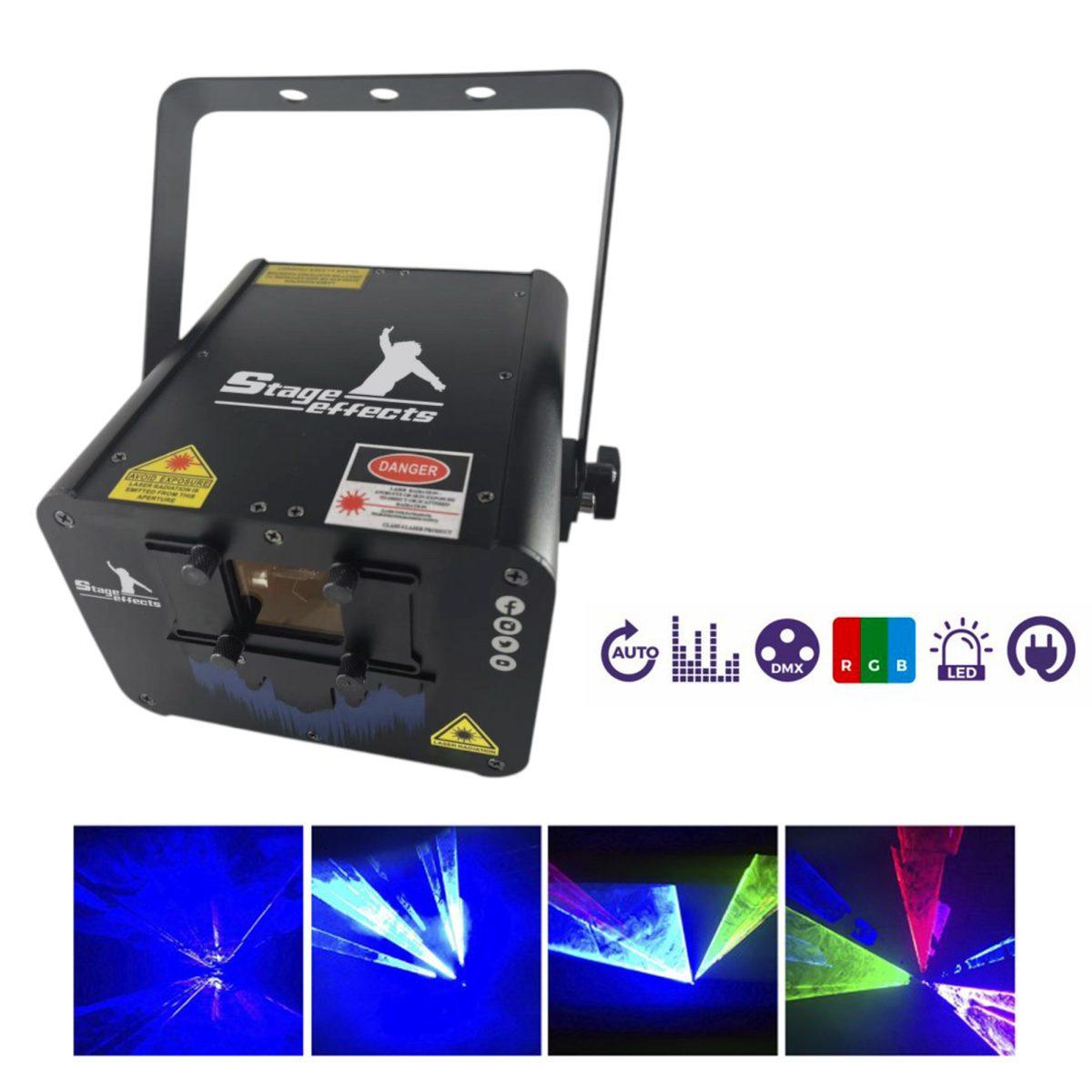 Proiettore Laser Show System Rgb 2W Dmx Ilda |Espa