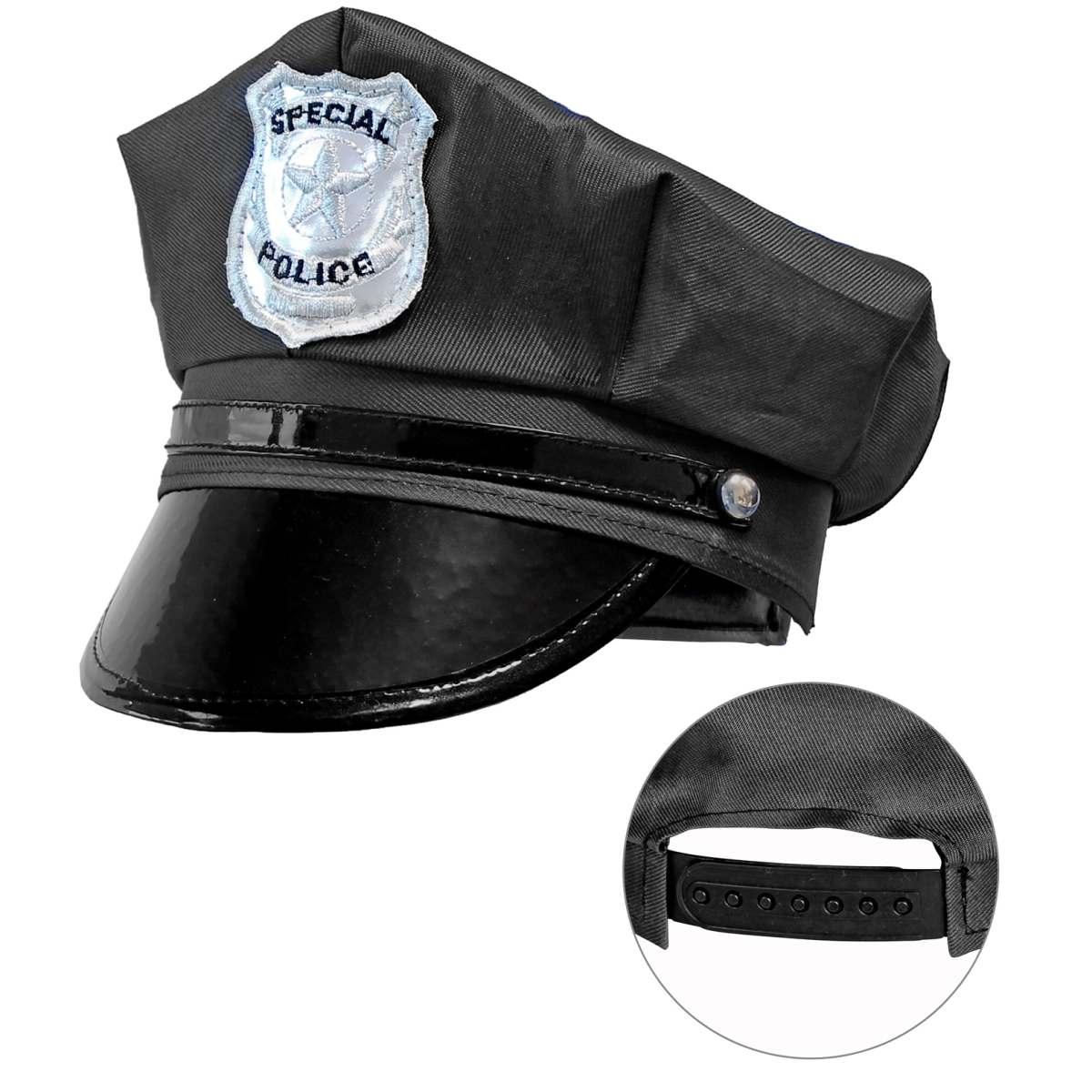 Cappello Poliziotto Nero Regolabile |Widmann