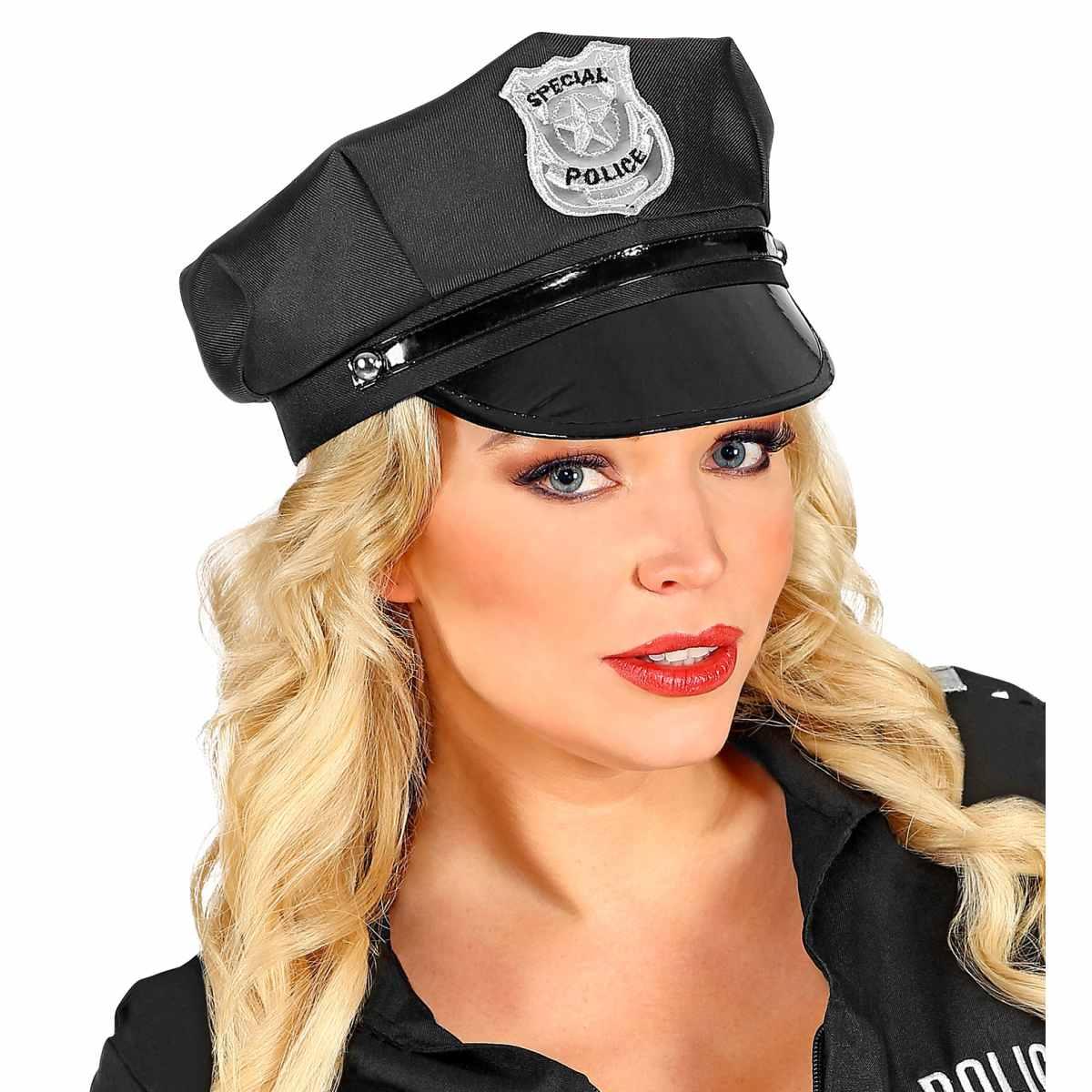 Cappello Poliziotto Nero Regolabile |Widmann