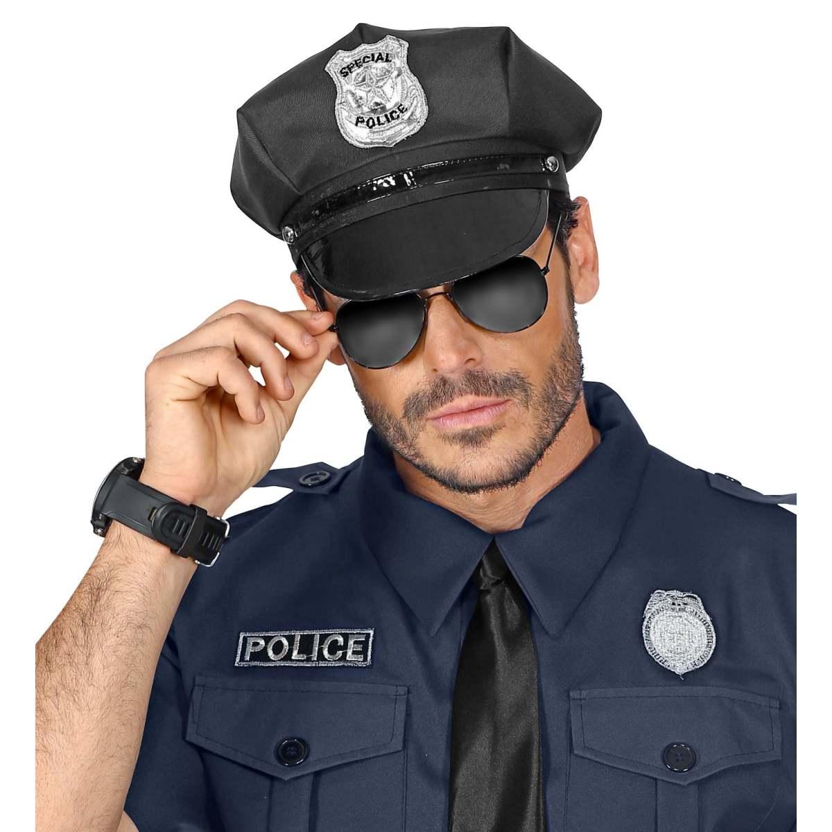 Cappello Poliziotto Nero Regolabile |Widmann