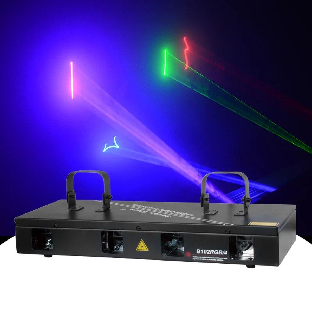 Proiettore Laser Professionale Rgbv 4 Teste 560Mw |Espa